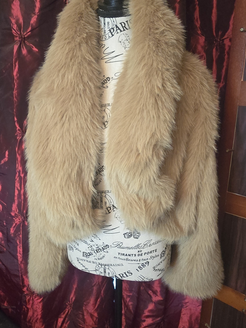 Generation Kiss Plush Faux Fur Teddy Jacket in Camel
